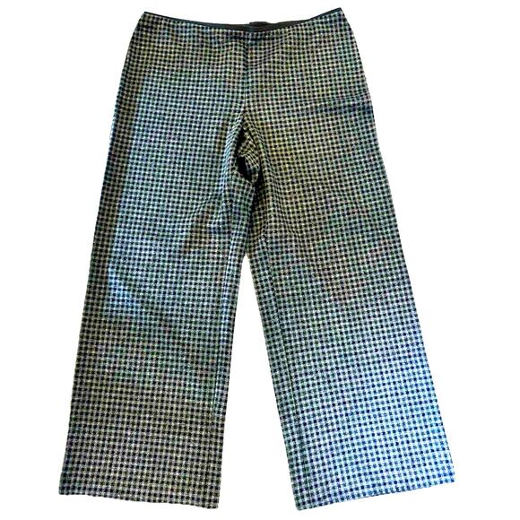 J. Jill Pants - NWT J Jill Checker Plaid stretch wide leg pants petite L career comfy casual $89